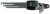 Imbuszkulcs készlet, Whirlpower 158-0109, ezüst, 9 részes, 1,5 - 10 mm, S2 acél, korrózióálló, hosszított, gömbfejes