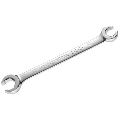 Villáskulcs, Tona Expert E117395T, ezüst, 19 és 22 mm, Cr-V, DIN 3118, csőanyákhoz, 15°-ban hajlított