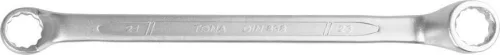 Csillagkulcs, Tona Expert 838.6, ezüst, 21 és 23 mm, Cr-V, DIN 838, 75°-ban hajlított