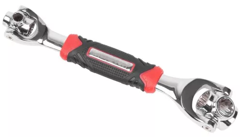 Dugókulcs-készlet, Strend Pro SW12/4 Herkules, ezüst, 48 részes, univerzális, racsnis