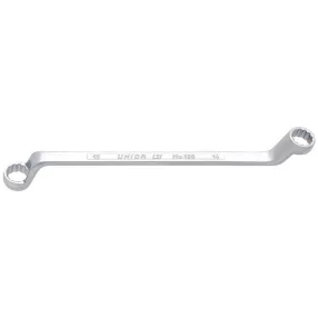   Csillagkulcs, Unior 180/1, ezüst, 25 és 28 mm, Cr-V, DIN838, 75°-ban hajlított