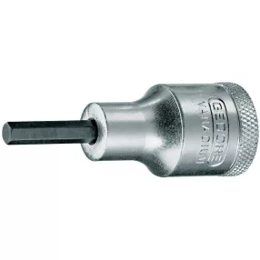 Dugófej, Gedore IN19-4, ezüst, 4 mm, 1/2″, Cr-V