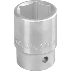   Dugófej, Tona Expert E113796, ezüst, 27mm, 3/4", DIN 3124, teljes hossz: 52 mm