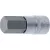 Dugófej, BGS 4295, ezüst, 22 mm, 1/2", Cr-V, teljes hossz: 70 mm