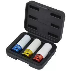   Dugófej-készlet, Whirlpower 1274-1703, fehér, 3 részes, 17, 19, 21 mm, 1/2", színkódolt talprész