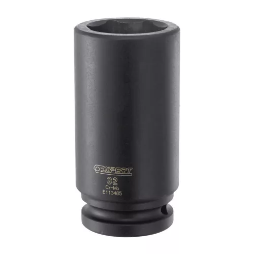 Dugófej, Tona Expert E113486, fekete, 36 mm, 3/4", Cr-Mo, hosszított, ipari