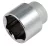 Dugófej, Whirlpower 16161-11, ezüst, 41 mm, 3/4", Cr-V