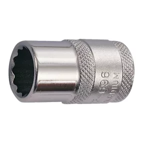   Dugófej, Kennedy 582-5430, ezüst, 1/4", 3/8", 12 szögletű