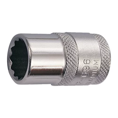 Dugófej, Kennedy 582-5430, ezüst, 1/4", 3/8", 12 szögletű