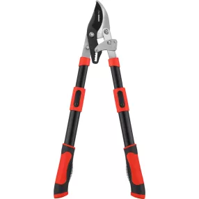   Ágvágó olló, Strend Pro Premium, fekete/piros, 69–94 cm, acél penge, teleszkópos, racsnis
