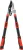 Ágvágó olló, Strend Pro Premium, fekete/piros, 69–94 cm, acél penge, teleszkópos, racsnis