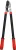 Ágvágó olló, Strend Pro Premium, fekete/piros, 70,5 cm, acél nyél, acél penge, maximum 35 mm átmérő