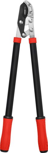 Ágvágó olló, Strend Pro Premium, fekete/piros, 70,5 cm, acél nyél, acél penge, maximum 35 mm átmérő, áttételes