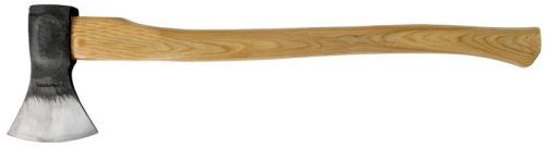 Favágó fejsze, Strend Pro Garden Sandblaster A613B, fekete, 1600 g, 80 cm, lakkozott fa nyél, homokszórt és festett acél fej