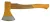 Hasítófejsze, Strend Pro Garden AX201 A613, sárga, 1000 g, 43 cm, fa nyél, acél fej, GS tanúsítvány