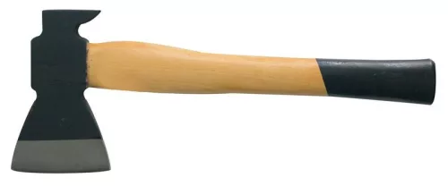 Ácsfejsze, Strend Pro Garden AX301 A618, fekete, 800 g, 37 cm, fa nyél, acél fej, kalapács funkcióval, famegmunkáláshoz