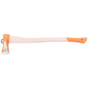   Hasítófejsze, Strend Pro Garden JapanAxe, narancssárga, 2000 g, 80 cm, fa nyél, ék alakú acél fej