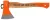 Hasítófejsze, Strend Pro Garden Hickory Wood A613, narancssárga, 600 g, 36 cm, fa nyél, acél fej