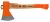 Hasítófejsze, Strend Pro Garden Hickory Wood A613, narancssárga, 1250 g, 70 cm, fa nyél, acél fej