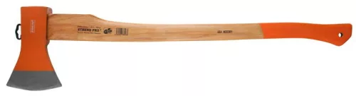 Hasítófejsze, Strend Pro Garden Hickory Wood A613, narancssárga, 1500 g, 80 cm, fa nyél, acél fej