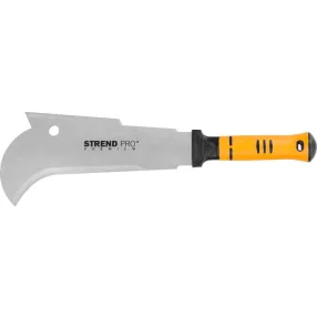   Bozótvágó kés, Strend Pro Premium M135A, sárga/szürke, 27 cm/18 cm pengehossz, PTFE bevonatú acél penge