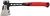 Ácsfejsze, Strend Pro Premium AX1116, fekete/piros, 600 g, 38 cm, üvegszálas nyél, acél fej, vágóéllel és szeghúzóval