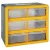 Rendszerező polc, Strend Pro SBx3045-A, 26,5 x 16 x 23,5 cm, sárga, falra szerelhető, 6 tárolóhely, PVC, 12 kg teherbírás