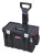 Szerszámosláda, Qbrick Patrol System Two Cart Plus Vario, 53 × 38,5 × 69 cm, fekete, 38 l, teleszkópos fogantyú, 2 állítható válaszfal