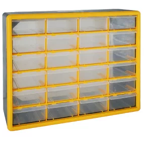   Rendszerező polc, Strend Pro SBx3045-C, 50 x 16 x 39 cm, sárga, falra szerelhető, 24 tárolóhely, PVC, 28 kg teherbírás