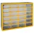 Rendszerező polc, Strend Pro SBx3045-C, 50 x 16 x 39 cm, sárga, falra szerelhető, 24 tárolóhely, PVC, 28 kg teherbírás