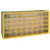 Rendszerező polc, Strend Pro SBx3045-F, 50 x 16 x 25 cm, sárga, falra szerelhető, 40 tárolóhely, PVC, 25 kg teherbírás