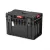 Szerszámosláda, Qbrick Patrol System One 450 Basic, 58,5 × 38,5 × 42 cm, fekete, 52 l, víz- és porálló, hermetikus, cserélhető rekeszekkel, 120 kg teherbírás