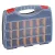 Rendszerező koffer, Strend Pro Koffer HL30122, 38 x 31,5 x 6 cm, fekete, 21 rekesz, 12,5 kg teherbírás, PVC, praktikus, áttekinthető