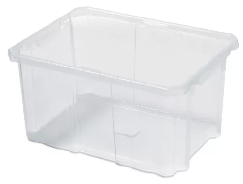 Rendszerező doboz, Prosperplast Cargo NCC16, 40 x 30 x 20 cm, átlátszó, műanyag, fedél nélküli, könnyű