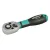 Racsnis kulcs, Whirlpower 16122-08, ezüst/fekete, 1/4", váltás karral, Cr-V, 108 mm