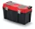 Szerszámosdoboz, Prosperplast Aptop Plus KAP6030, 59,8 × 28,6 × 32,7 cm, fekete, többfunkciós, hordozható, fogantyúval