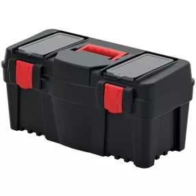   Szerszámosdoboz, Prosperplast Caliber KCR5530, 55 × 26,7 × 27 cm, fekete, fogantyúval, hordozható