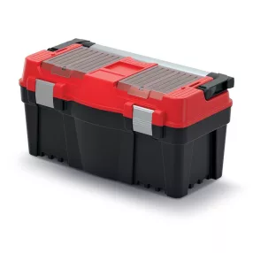   Szerszámosdoboz, Prosperplast Aptop Plus KAP5530, 55 x 26,7 x 27,7 cm, fekete, fogantyúval, hordozható