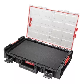   Rendszerező koffer, Qbrick Patrol System One Organizer XL, 58,2 × 38,7 × 13,1 cm, fekete, 13,5 l, többrétegű habszivacs betéttel, polikarbonát fedél, tömített, víz- és porálló