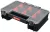 Rendszerező koffer, Qbrick Patrol System Two Organizer Multi, 25,7 x 18 x 6,5 cm, fekete, 11 l, polikarbonát fedél, állítható rekeszek, kényelmes fogantyú
