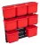 Rendszerező doboz, Qbrick Patrol One200 / Organizer XL / Two, 40 x 40 x 25 cm, piros, 9 db