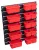 Rendszerező doboz, Qbrick Patrol One Organizer M/L, piros, 11 db