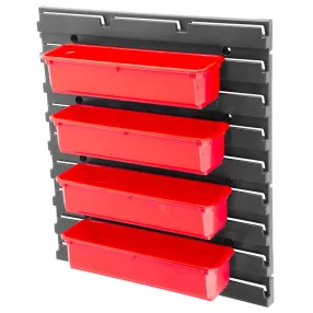   Rendszerező doboz, Qbrick Patrol One Organizer M/L, 60 x 40 x 43 cm, piros, 5 db