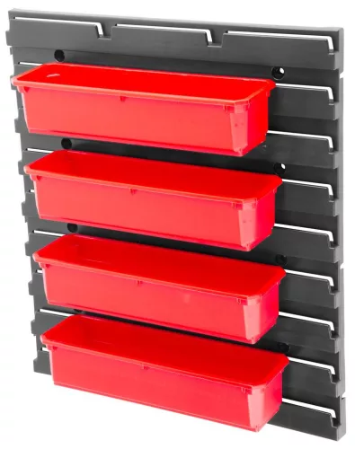 Rendszerező doboz, Qbrick Patrol One Organizer M/L, 60 x 40 x 43 cm, piros, 5 db