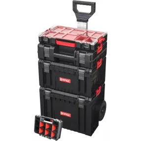   Tárolódoboz készlet, Qbrick System Pro Set, 5 az 1-ben - Cart, Toolbox, Toolcase, Organizer 100 és Multi, 5 részes