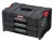 Rendszerező koffer, Qbrick Patrol System Pro Drawer 3 Expert, fekete, 3 fiókos