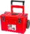 Szerszámosláda, Qbrick Patrol,System One Red Ultra HD Cart 2, piros, ütésálló, kerekes, teleszkópos alumínium fogantyú, Qbrick System Pro kompatibilis, moduláris