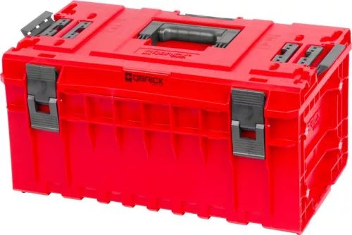 Szerszámosláda, Qbrick Patrol System One Red Ultra HD QS 350 Vario, piros, 38 l, ütésálló műanyag, IP66, por- és vízálló, Pro sorozattal kompatibilis