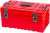 Szerszámosláda, Qbrick Patrol System One Red Ultra HD QS 350 Vario, piros, 38 l, ütésálló műanyag, IP66, por- és vízálló, Pro sorozattal kompatibilis