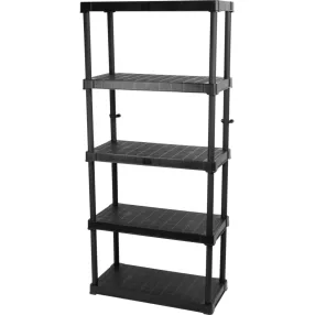   Strend Pro 5 polcos műanyag műhelypolc, 174,5 x 80 x 40 cm, teherbírás: 50 kg/polc